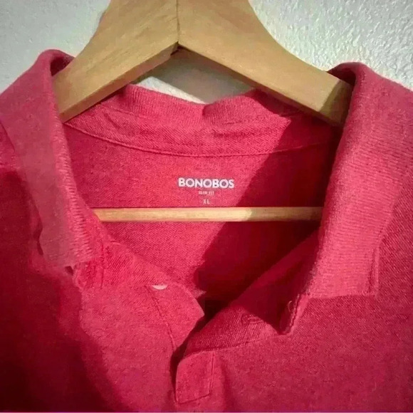 Bonobos Men’s Red Polo size XL - Picture 3 of 3